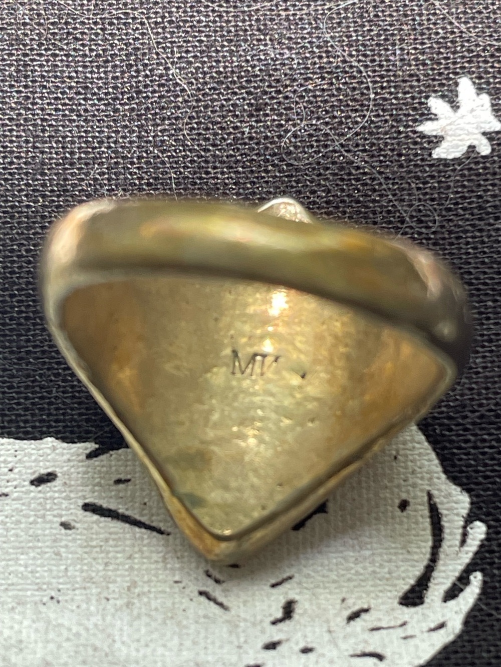 Brass Mother Night Urn Ring - Picture 3 of 4